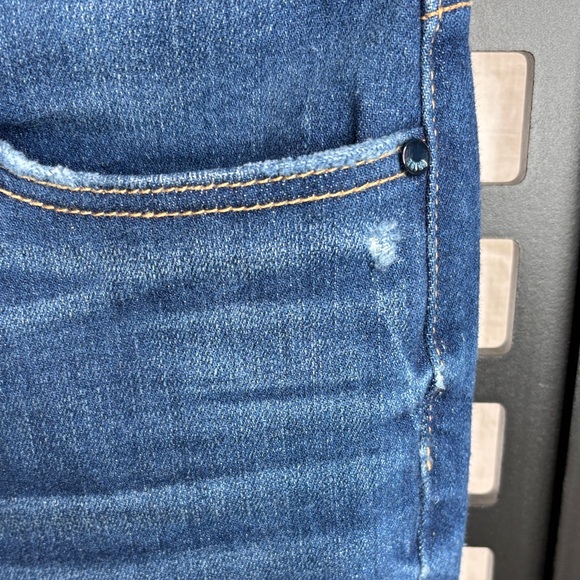 💙PAIGE Verdugo Ultra Skinny Dark Blue Stretch , Cotton blend Jeans Size 28💙 - Picture 5 of 17